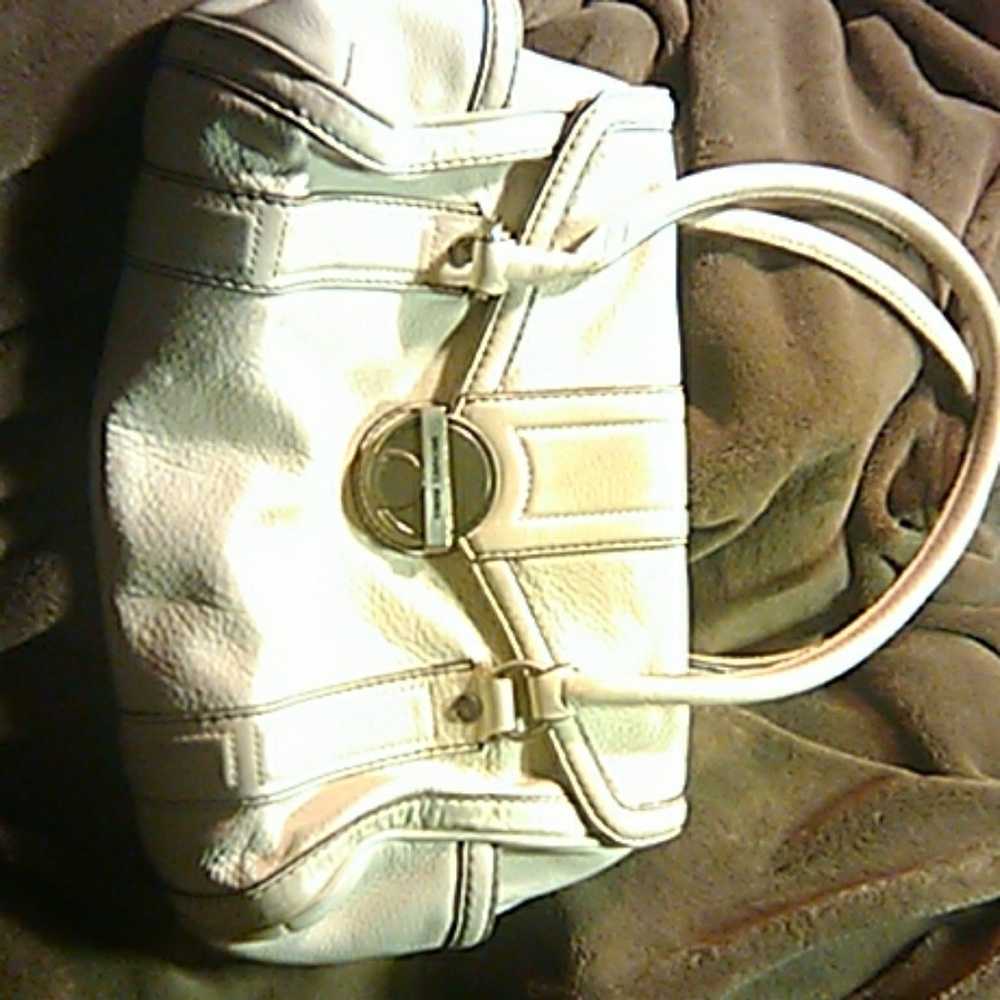 Michael Kors cream color purse